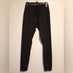 Pink Ultimate Victorias Secret High Rise Lace Up Leggings